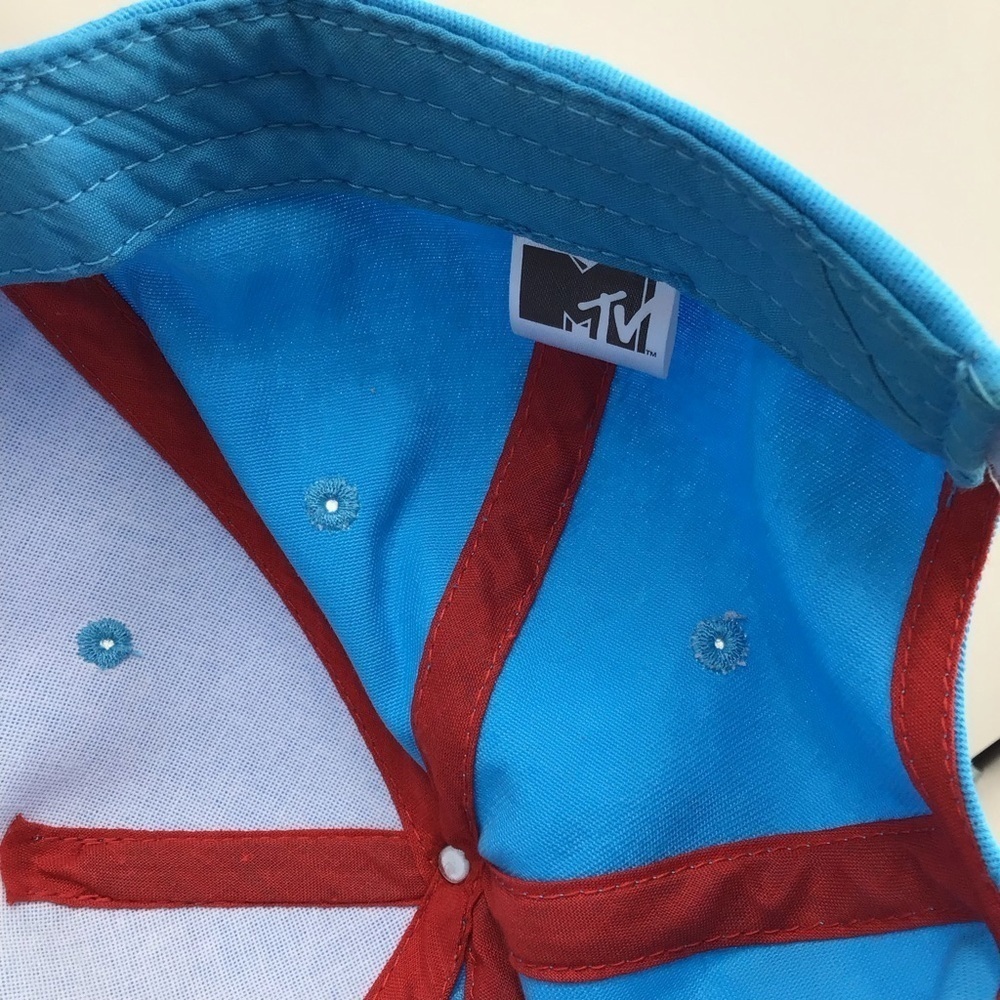 MTV Vibrant Blue and Red Hat - Picture 7 of 8